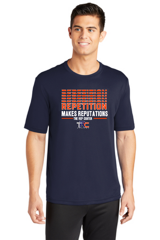 Navy Repetition Tee