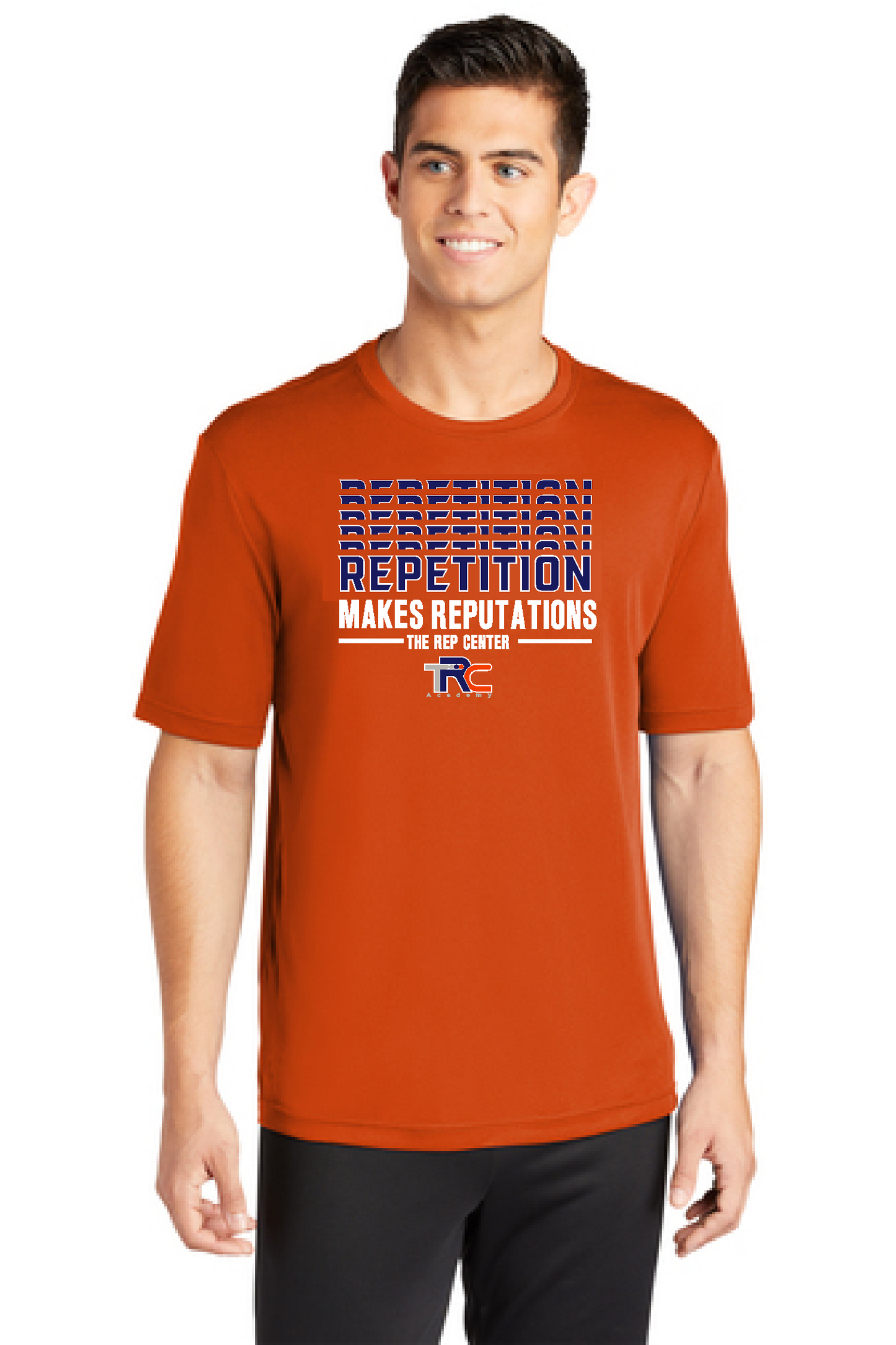 Orange Repetition Tee